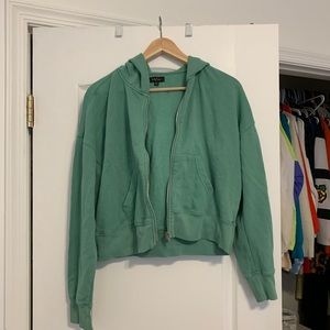 Pacsun Zip Up Cropped Hoodie